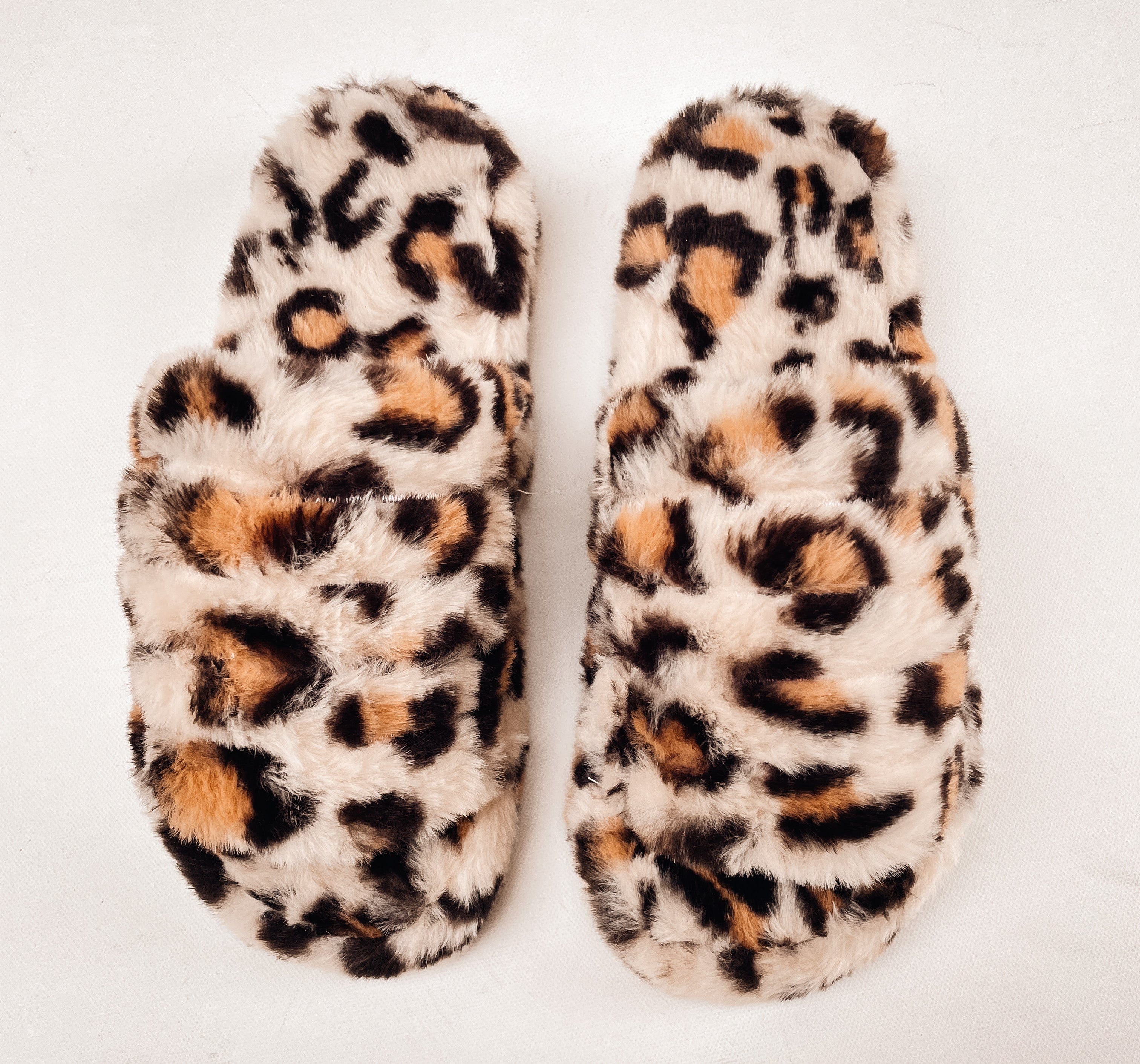 Cream Leopard Slippers